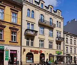 ul. Starowiślna 18Kamienica (proj. Leopold Tlachna, 1887)