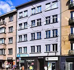 ul. Starowiślna 82Kamienica (proj. Leopold Bachner, Maurycy Stiel, 1936)