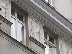 Detale metop i gzymsu międzypiętrowego