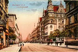 Ulica 3 Maja na przedwojennej pocztówce