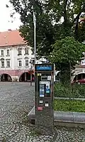 Parkomat w Kamiennej Górze na placu Wolności