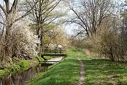 Kanał Wawerski na Zakolu.