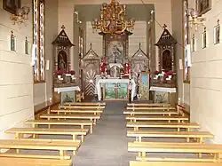 Wnętrze Kapliczki „Na Wodzie”