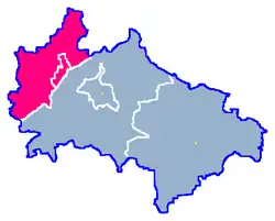 Położenie na mapie powiatu