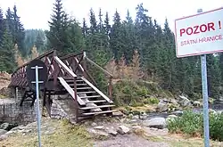 Widok od strony czeskiej (listopad 2009)