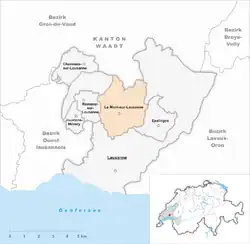 Plan Le Mont-sur-Lausanne
