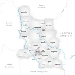 Plan Niederrohrdorfu