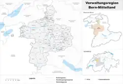 Plan regionu administracyjnego Bern-Mittelland