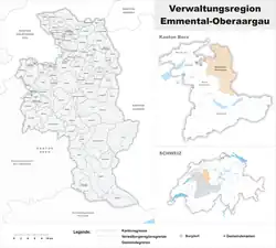 Plan regionu administracyjnego Emmental-Oberaargau