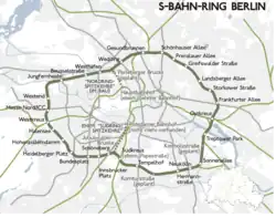 Mapa przebiegu linii kolejowej