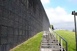 Fragment elewacji do strony ulicy Olimpijskiej (2020)