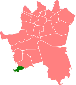 Las Gniotek na mapie Katowic