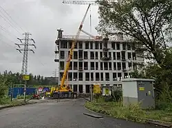 Budowa biurowca OPAL Bagienna (wrzesień 2020 rok)