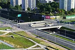 Skrzyżowanie ulic: Roździeńskiego, Dobrowolskiego i Dudy-Gracza (2020)