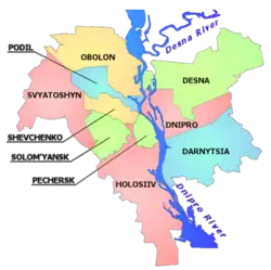 Plan rejonu dniprowskiego