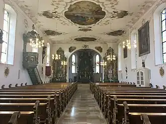 Wnętrze kościoła św. Marcina