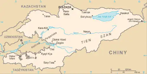 Mapa opisywanego kraju