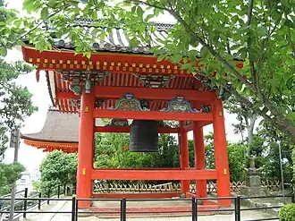 Bonshō w dzwonnicy przy świątyni Kiyomizu-dera, Kioto