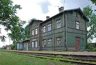 Nieczynny dworzec w Kleszczelach.