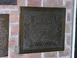 Tablica pamiątkowa w Jaśle na cześć Tadeusza Klimeckiego