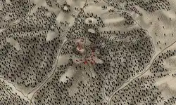 Monaster Basillan na mapie Friedrich von Miega