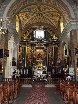 Wnętrze kościoła, 2015 r.