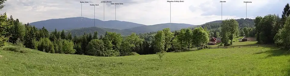 Panorama widokowa z Kolędówek