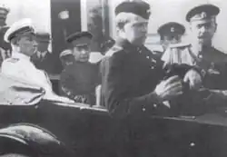 Aleksander Kiereński i Aleksander Kołczak w Sewastopolu w maju 1917