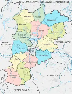 Plan powiatu konińskiego