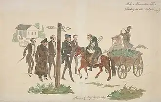 Konkury na wsi, 1856