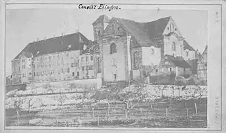 Widok na kościół przed odbudową wieży