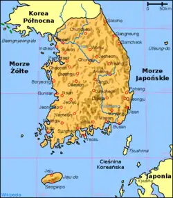 Mapa opisywanego kraju