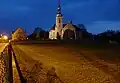 Kościół w Kotulinie nocą