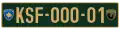 Kosovo Security Force Plates