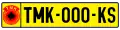Kosovo Protection Corps Plates in 2000.