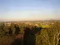 Widok z Kožovy hory ku południowemu wschodowi