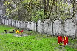 Fragment murów getta, ul. Limanowskiego 62.