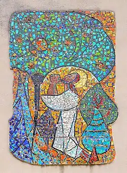 Mozaika „Modlitwa w Ogrójcu”.