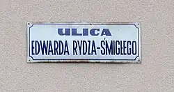 Tablica z aktualną nazwą