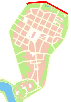 Plan przebiegu ulicy