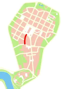 Plan przebiegu ulicy