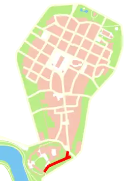 Plan przebiegu ulicy