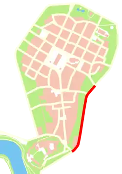 Plan przebiegu ulicy