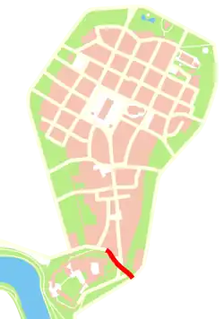 Plan przebiegu ulicy