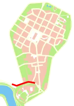 Plan przebiegu ulicy