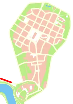 Plan przebiegu ulicy