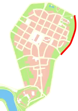 Plan przebiegu ulicy