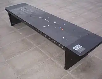 Jedna z ławeczek Chopina w Warszawie