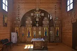 Ikonostas w cerkwi Przemienienia