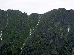 Przełęcz pod Ptakiem, Kopa nad Krzyżnem i Krzyżne widziane ze Świstowej Czuby